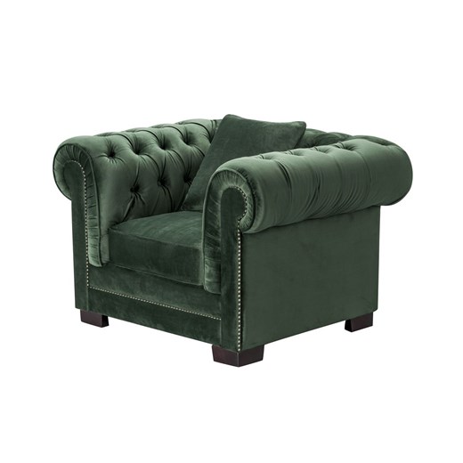 Fotel Chesterfield Classic Velvet Deep Forest 118x96x36cm Dekoria One Size okazja dekoria.pl