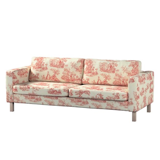 Pokrowiec na sofę Karlstad 3-osobową nierozkładaną, krótki ze sklepu dekoria.pl w kategorii Pokrowce na kanapy i fotele - zdjęcie 172516822