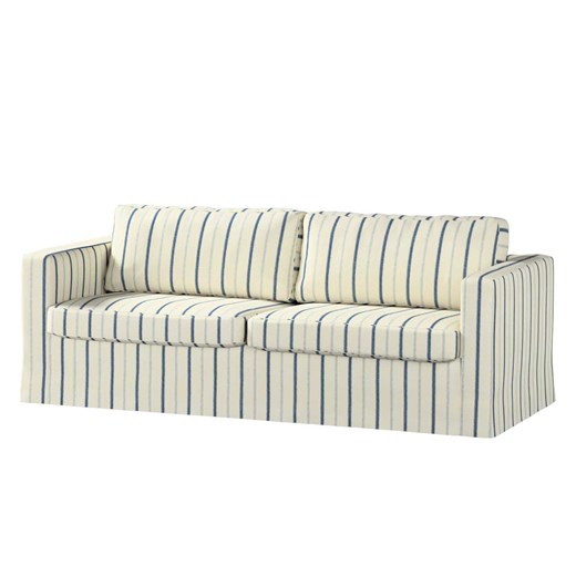 Pokrowiec na sofę Karlstad 3-osobową nierozkładaną, długi ze sklepu dekoria.pl w kategorii Pokrowce na kanapy i fotele - zdjęcie 172517330