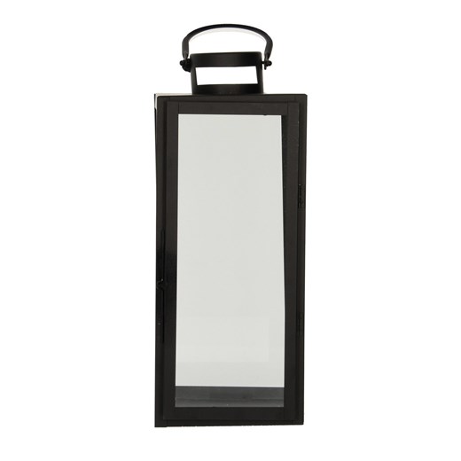Lampion metalowy Elegance black wys. 42cm ze sklepu dekoria.pl w kategorii Lampiony i lampki - zdjęcie 172527671