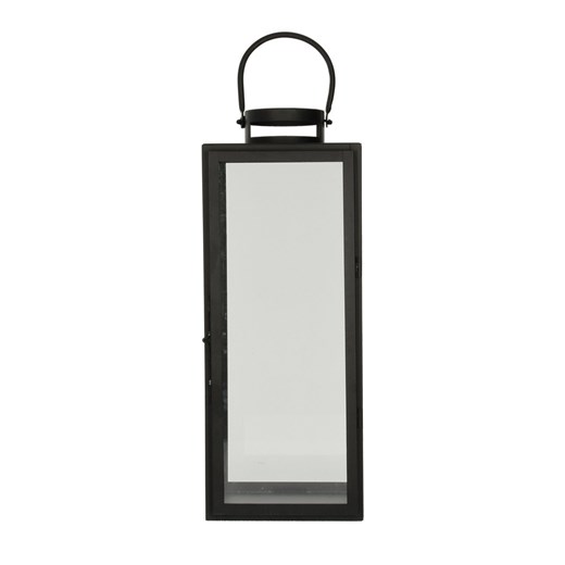 Lampion metalowy Elegance black wys.54cm ze sklepu dekoria.pl w kategorii Lampiony i lampki - zdjęcie 172527674