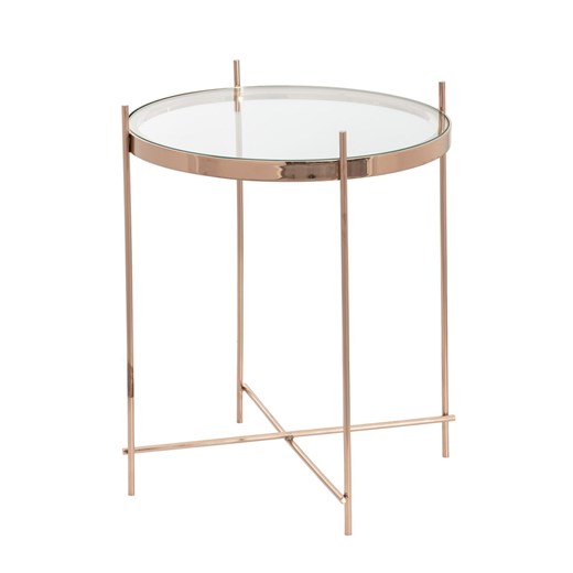 Stolik Sensi rose gold 48x60cm Dekoria One Size dekoria.pl