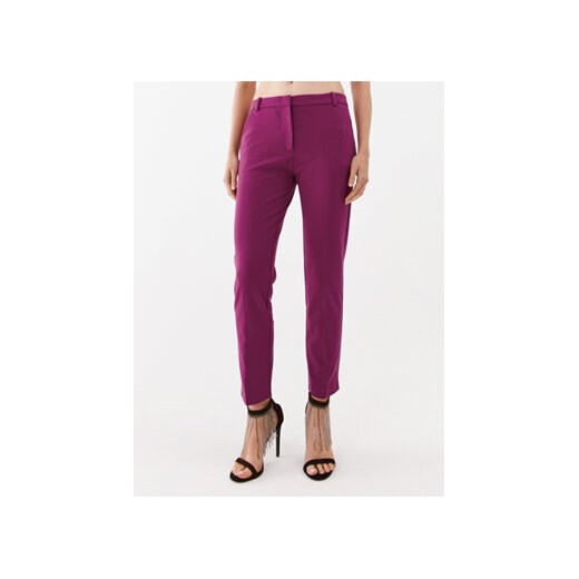 Pinko Spodnie materiałowe Bello 100155 A15M Różowy Slim Fit ze sklepu MODIVO w kategorii Spodnie damskie - zdjęcie 172529161