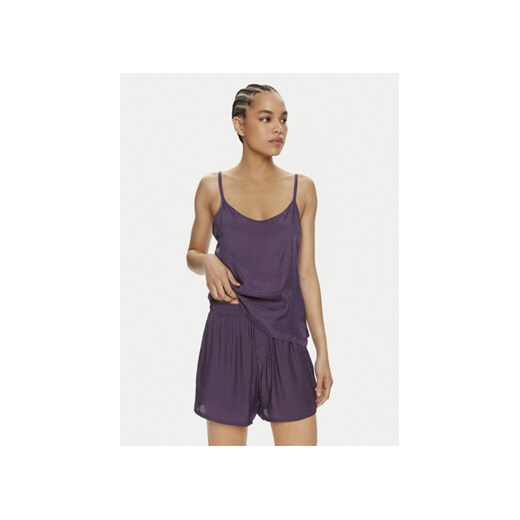 Calvin Klein Underwear Piżama 000QS7153E Fioletowy Regular Fit ze sklepu MODIVO w kategorii Piżamy damskie - zdjęcie 172529173