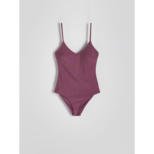 Reserved - Jednoczęściowy strój plażowy - fioletowy ze sklepu Reserved w kategorii Stroje kąpielowe - zdjęcie 172530023