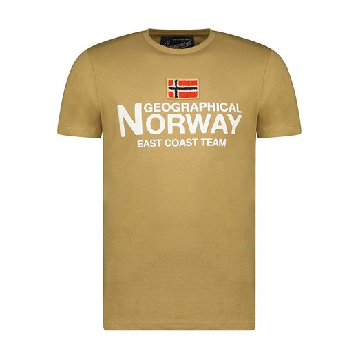 Geographical Norway Koszulka &quot;Jacky&quot; w kolorze beżowym ze sklepu Limango Polska w kategorii T-shirty męskie - zdjęcie 172531010