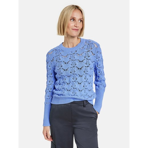 Gerry Weber Sweter w kolorze niebieskim ze sklepu Limango Polska w kategorii Swetry damskie - zdjęcie 172531222