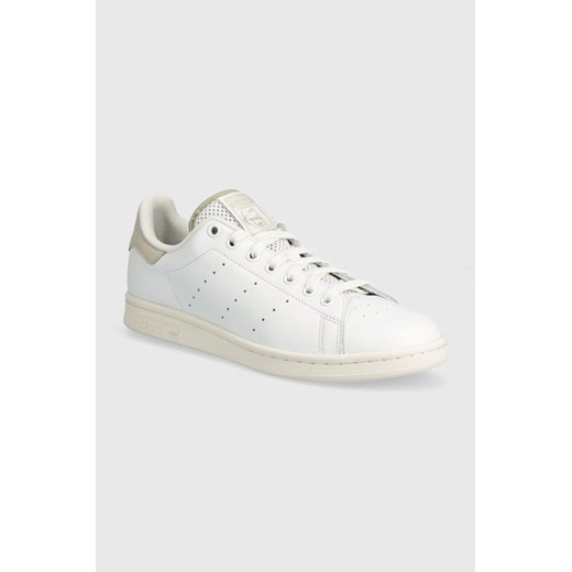 adidas Originals sneakersy skórzane Stan Smith kolor biały IG1325 ze sklepu PRM w kategorii Buty sportowe męskie - zdjęcie 172532571