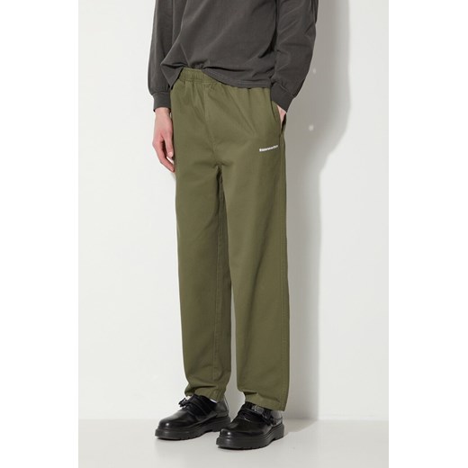 thisisneverthat spodnie Easy Pant męskie kolor zielony w fasonie chinos TN240WPACP01 ze sklepu PRM w kategorii Spodnie męskie - zdjęcie 172532614