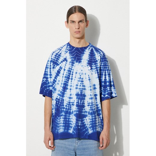 Marcelo Burlon t-shirt bawełniany Aop Soundwaves Over męski kolor niebieski gładki CMAA054S24JER0044501 ze sklepu PRM w kategorii T-shirty męskie - zdjęcie 172532660