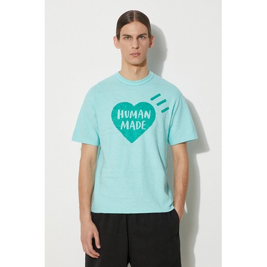 Human Made t-shirt bawełniany Color męski kolor zielony z nadrukiem HM27CS006 ze sklepu PRM w kategorii T-shirty męskie - zdjęcie 172532664