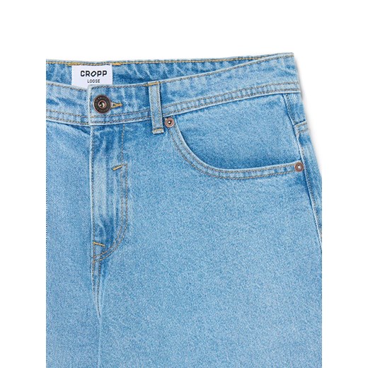 Cropp - Jasne szorty denim long and wide - niebieski Cropp 32 Cropp