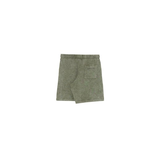 Cropp - Zielone szorty z efektem sprania - zielony Cropp XS Cropp