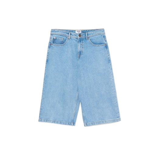 Cropp - Jasne szorty denim long and wide - niebieski Cropp 32 Cropp