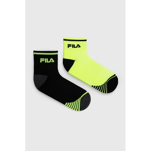 Fila skarpetki 2-pack kolor zielony F9061 ze sklepu ANSWEAR.com w kategorii Skarpetki damskie - zdjęcie 172533702