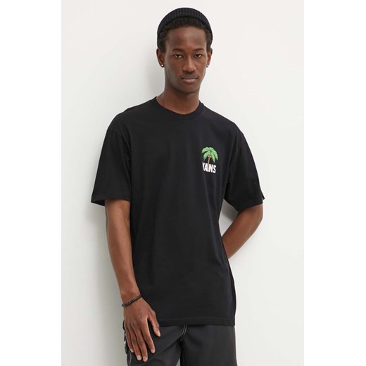 Vans t-shirt bawełniany męski kolor czarny z nadrukiem Vans S ANSWEAR.com