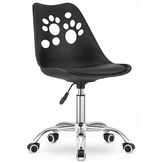 Czarne ergonomiczne krzesło do nauki dla dziecka - Parpa ze sklepu Edinos.pl w kategorii Fotele dziecięce - zdjęcie 172535574