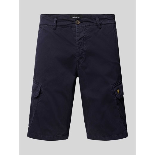 Szorty cargo o kroju regular fit z wyhaftowanym logo model ‘WEMBLEY’ ze sklepu Peek&Cloppenburg  w kategorii Spodenki męskie - zdjęcie 172537052