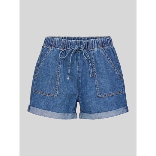 Szorty jeansowe o luźnym kroju z elastycznym pasem ze sklepu Peek&Cloppenburg  w kategorii Szorty - zdjęcie 172537053