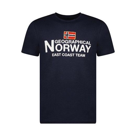Geographical Norway Koszulka &quot;Jacky&quot; w kolorze granatowym ze sklepu Limango Polska w kategorii T-shirty męskie - zdjęcie 172537200