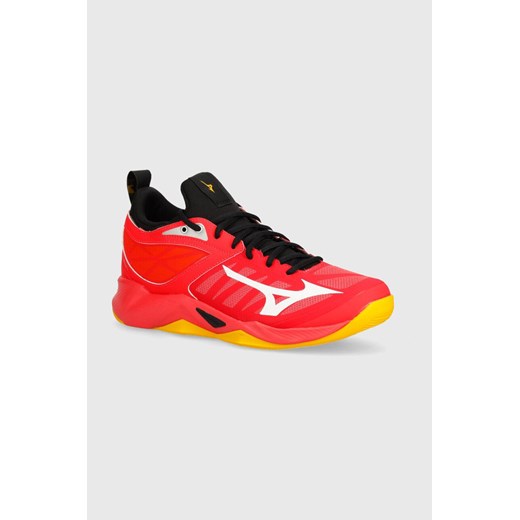 Mizuno buty halowe Wave Dimension kolor czerwony V1GA2240 ze sklepu ANSWEAR.com w kategorii Buty sportowe męskie - zdjęcie 172539943