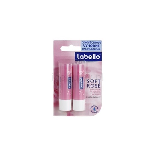 Labello Soft Rosé balsam do ust 2 szt. + do każdego zamówienia upominek. iperfumy-pl  