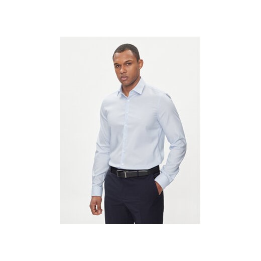 Calvin Klein Koszula K10K112588 Błękitny Slim Fit ze sklepu MODIVO w kategorii Koszule męskie - zdjęcie 172543332