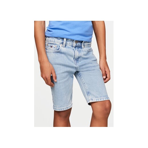 Tommy Hilfiger Szorty jeansowe Scanton KB0KB08988 M Błękitny Regular Fit ze sklepu MODIVO w kategorii Spodenki chłopięce - zdjęcie 172543414