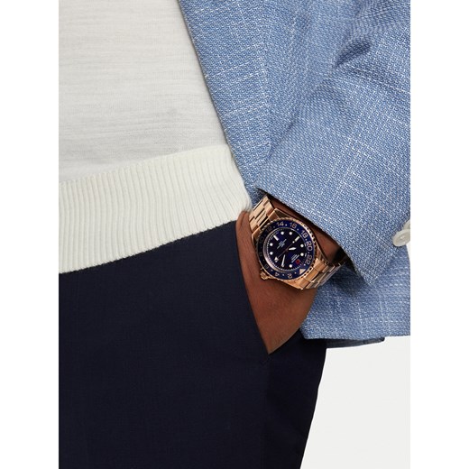 Zegarek Swiss Alpine Military 7052.1165 Blue/Rose Gold/Rose Gold Swiss Alpine Military one size eobuwie.pl