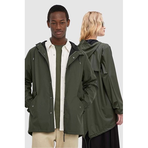 Rains kurtka 18010 Jackets kolor zielony przejściowa ze sklepu ANSWEAR.com w kategorii Kurtki damskie - zdjęcie 172544353