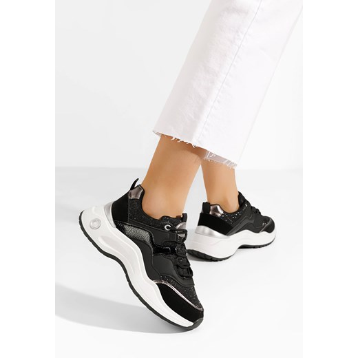 Czarne sneakersy damskie Hiurrem ze sklepu Zapatos w kategorii Buty sportowe damskie - zdjęcie 172545751