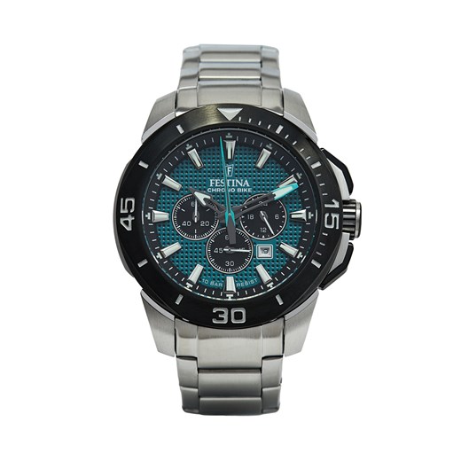 Zegarek Festina Chrono Bike 20641/3 Srebrny ze sklepu eobuwie.pl w kategorii Zegarki - zdjęcie 172546010