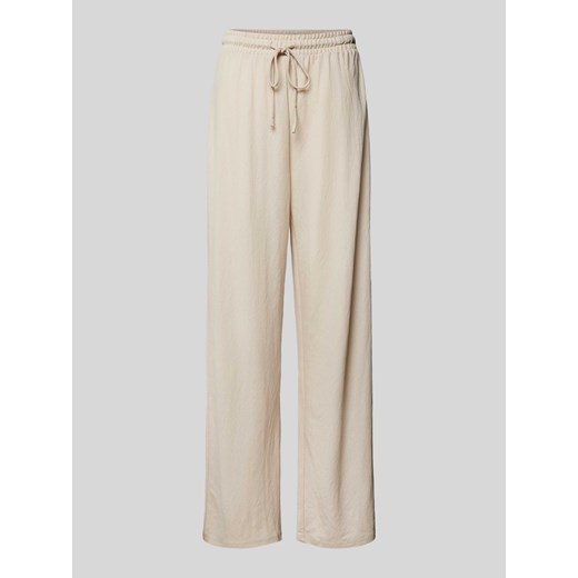 Spodnie materiałowe z szeroką nogawką i elastycznym pasem model ‘JANY’ ze sklepu Peek&Cloppenburg  w kategorii Spodnie damskie - zdjęcie 172546211