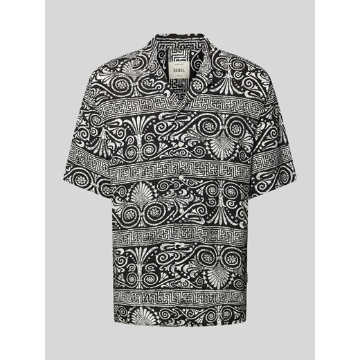 Koszula casualowa o kroju regular fit z nadrukiem na całej powierzchni model ‘FLAKE’ ze sklepu Peek&Cloppenburg  w kategorii Koszule męskie - zdjęcie 172546220