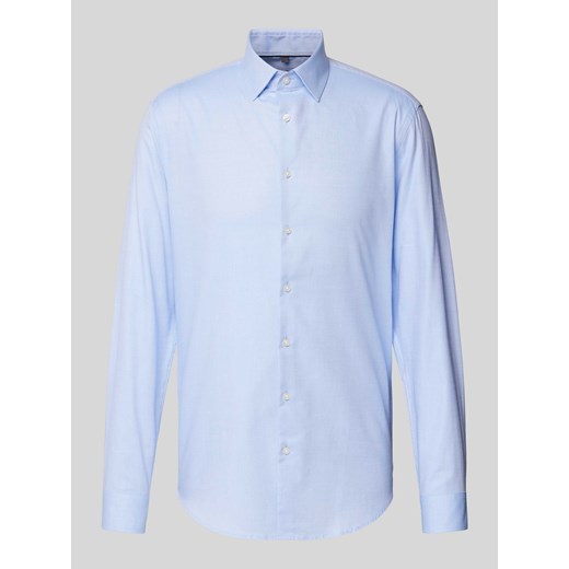 Koszula biznesowa o kroju slim fit z kołnierzykiem typu kent ze sklepu Peek&Cloppenburg  w kategorii Koszule męskie - zdjęcie 172546382