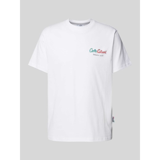 T-shirt z nadrukiem z logo ze sklepu Peek&Cloppenburg  w kategorii T-shirty męskie - zdjęcie 172546463