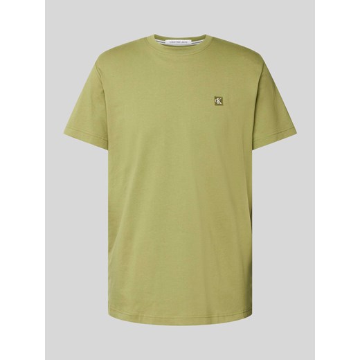 T-shirt z naszywką z logo model ‘CK EMBRO’ ze sklepu Peek&Cloppenburg  w kategorii T-shirty męskie - zdjęcie 172546534