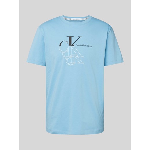 T-shirt z nadrukiem z logo model ‘MONOGRAM ECHO’ ze sklepu Peek&Cloppenburg  w kategorii T-shirty męskie - zdjęcie 172546664