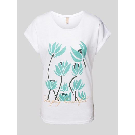 T-shirt z nadrukiem z motywem i napisem model ‘BABETTE’ ze sklepu Peek&Cloppenburg  w kategorii Bluzki damskie - zdjęcie 172546851