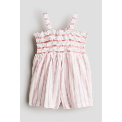 H & M - Kombinezon z bawełnianego dżerseju - Różowy ze sklepu H&M w kategorii Odzież dla niemowląt - zdjęcie 172547753