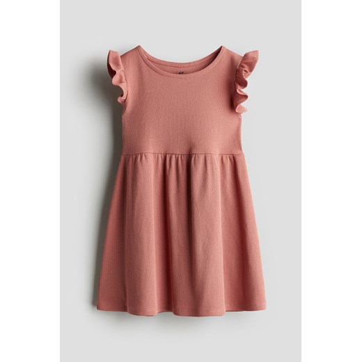H & M - Sukienka z dżerseju w prążki - Pomarańczowy ze sklepu H&M w kategorii Sukienki dziewczęce - zdjęcie 172547823
