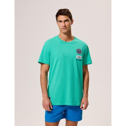 Koszulka NAUTTI PATCH Zielony M ze sklepu Diverse w kategorii T-shirty męskie - zdjęcie 172549083