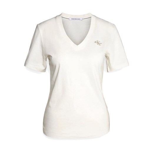 CALVIN KLEIN UNDERWEAR Koszulka w kolorze kremowym ze sklepu Limango Polska w kategorii Bluzki damskie - zdjęcie 172549424