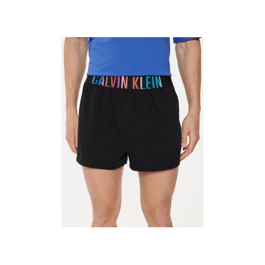 Calvin Klein Underwear Szorty piżamowe 000NM2636E Czarny Regular Fit ze sklepu MODIVO w kategorii Piżamy męskie - zdjęcie 172550072