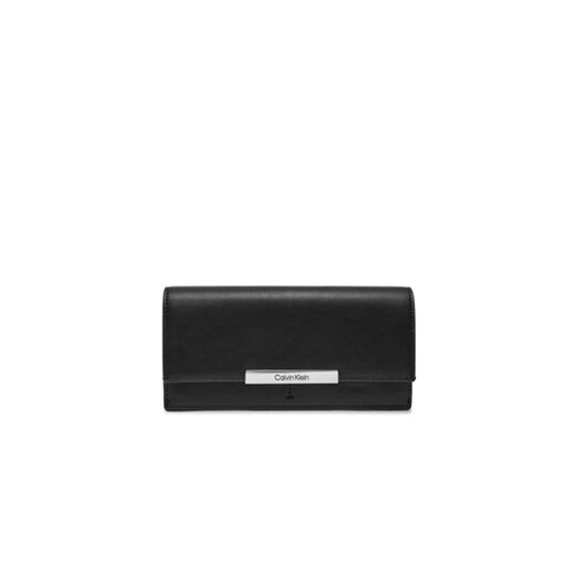 Calvin Klein Duży Portfel Damski K60K612190 Czarny ze sklepu MODIVO w kategorii Portfele damskie - zdjęcie 172550093