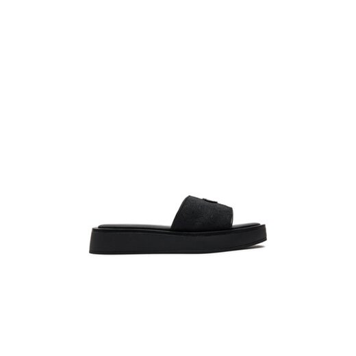Calvin Klein Klapki Flatform Slide Relock Mono Jacq HW0HW01488 Czarny ze sklepu MODIVO w kategorii Klapki damskie - zdjęcie 172550422