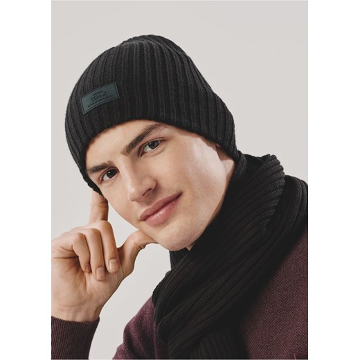Czarna czapka zimowa męska ze sklepu OCHNIK w kategorii Czapki zimowe męskie - zdjęcie 172552640