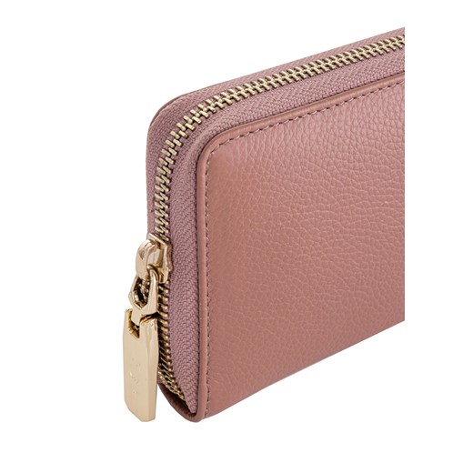 Duży różowy skórzany portfel damski Ochnik One Size okazja OCHNIK