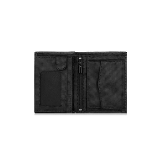 Czarny rozkładany portfel męski Ochnik One Size okazja OCHNIK