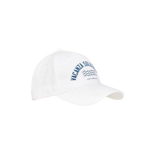 Biała czapka z daszkiem z printem Ochnik One Size OCHNIK promocja